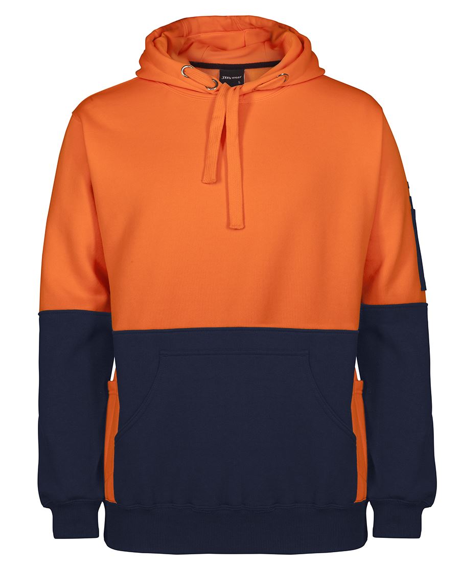 JB's HV 330G PULL OVER HOODIE - Orange/Navy