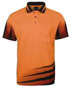 JB's HV 4602.1 RIPPA SUB POLO - Orange/Black