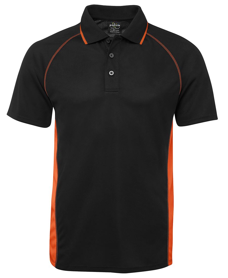 COVER POLO - BLACK/ORANGE