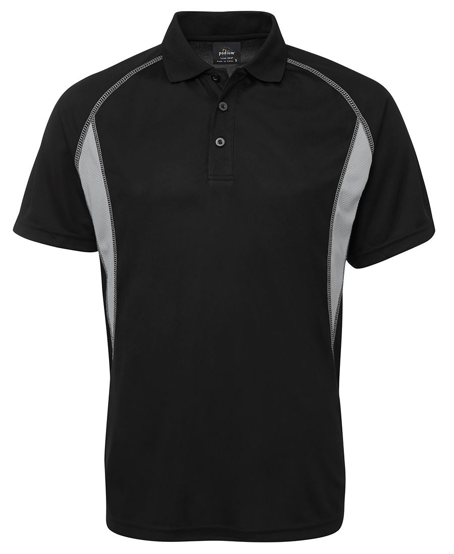 INSERT POLO - BLACK/GREY