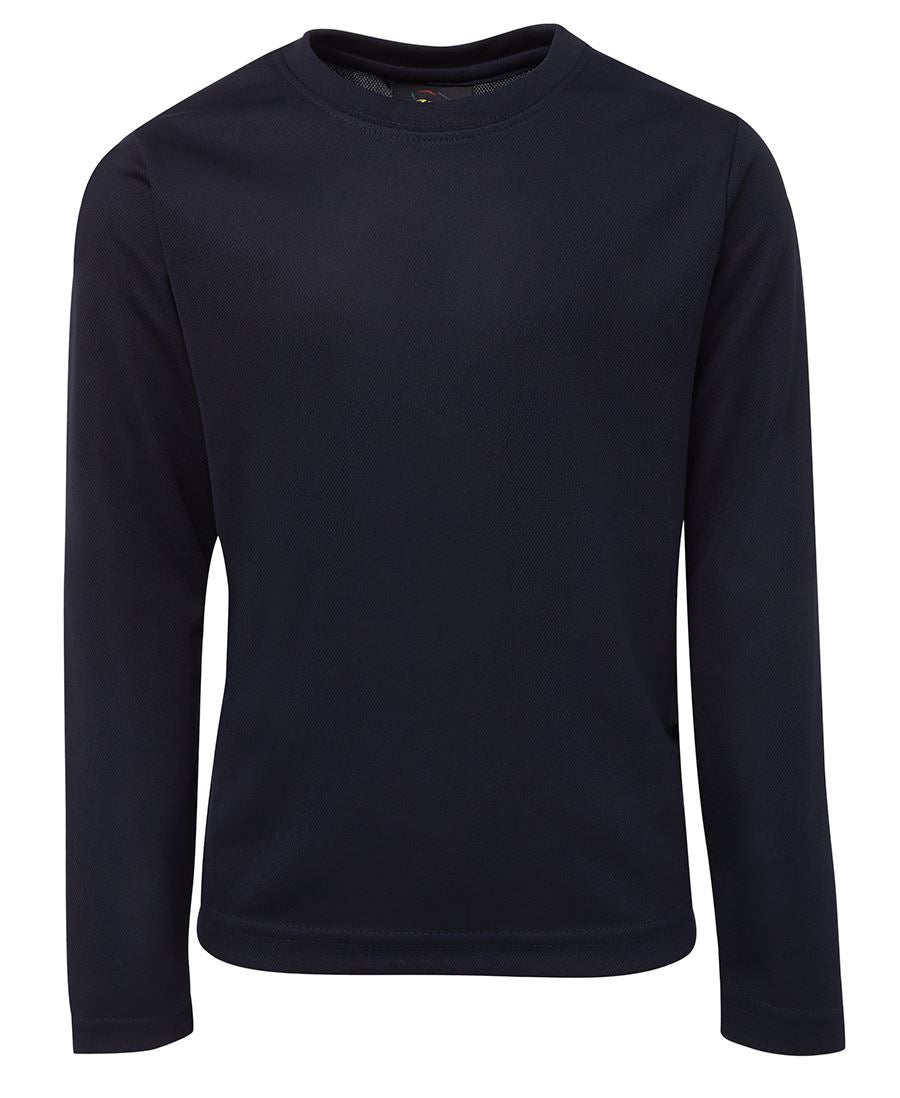 L/S POLY TEE - NAVY