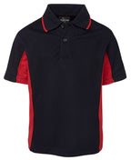KIDS C/TRAST POLO - NAVY/RED