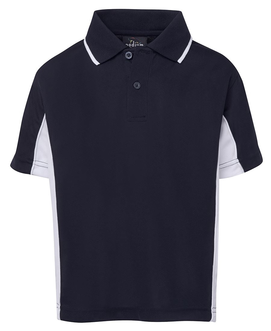 KIDS C/TRAST POLO - NAVY/WHITE