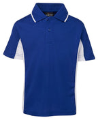 KIDS C/TRAST POLO - ROYAL/WHITE