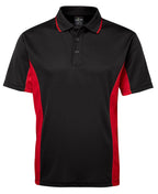 C/TRAST POLO - BLACK/RED
