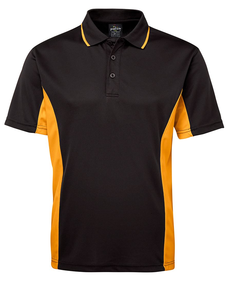 C/TRAST POLO - BLACK/GOLD
