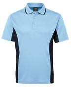 C/TRAST POLO - LT BLUE/NAVY