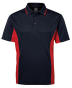 C/TRAST POLO - NAVY/RED