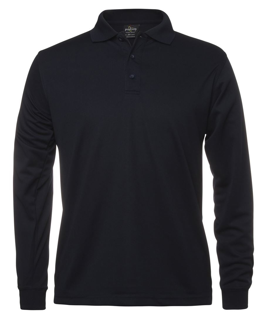 L/S POLY POLO - NAVY