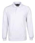 L/S POLY POLO - WHITE