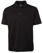 S/S POLY POLO - BLACK
