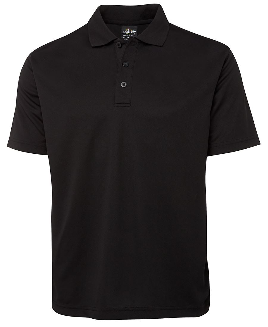 S/S POLY POLO - BLACK