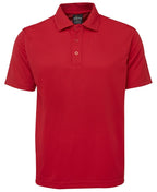 S/S POLY POLO - RED