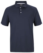 CONTRAST STRETCH POLO - NAVY/WHITE