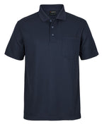 WAFFLE POCKET POLO - NAVY