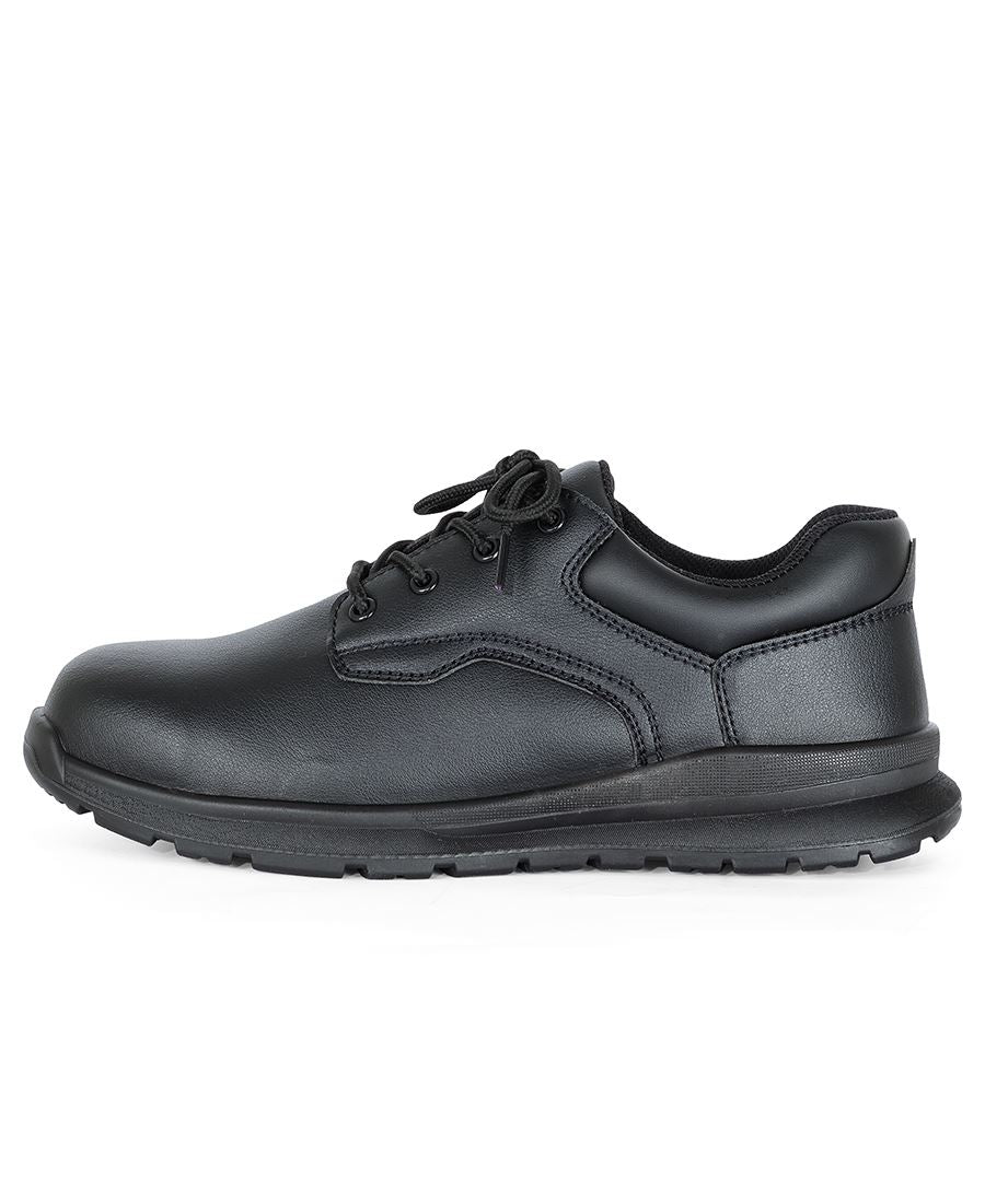 MICROFIBRE LACE UP STEELTOE SHOE - BLACK