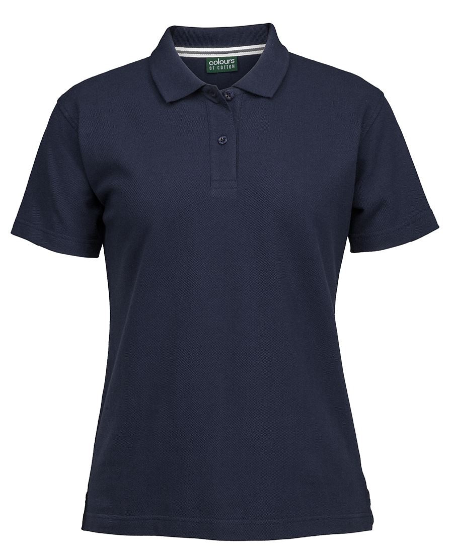 LADIES PIQUE POLO - NAVY