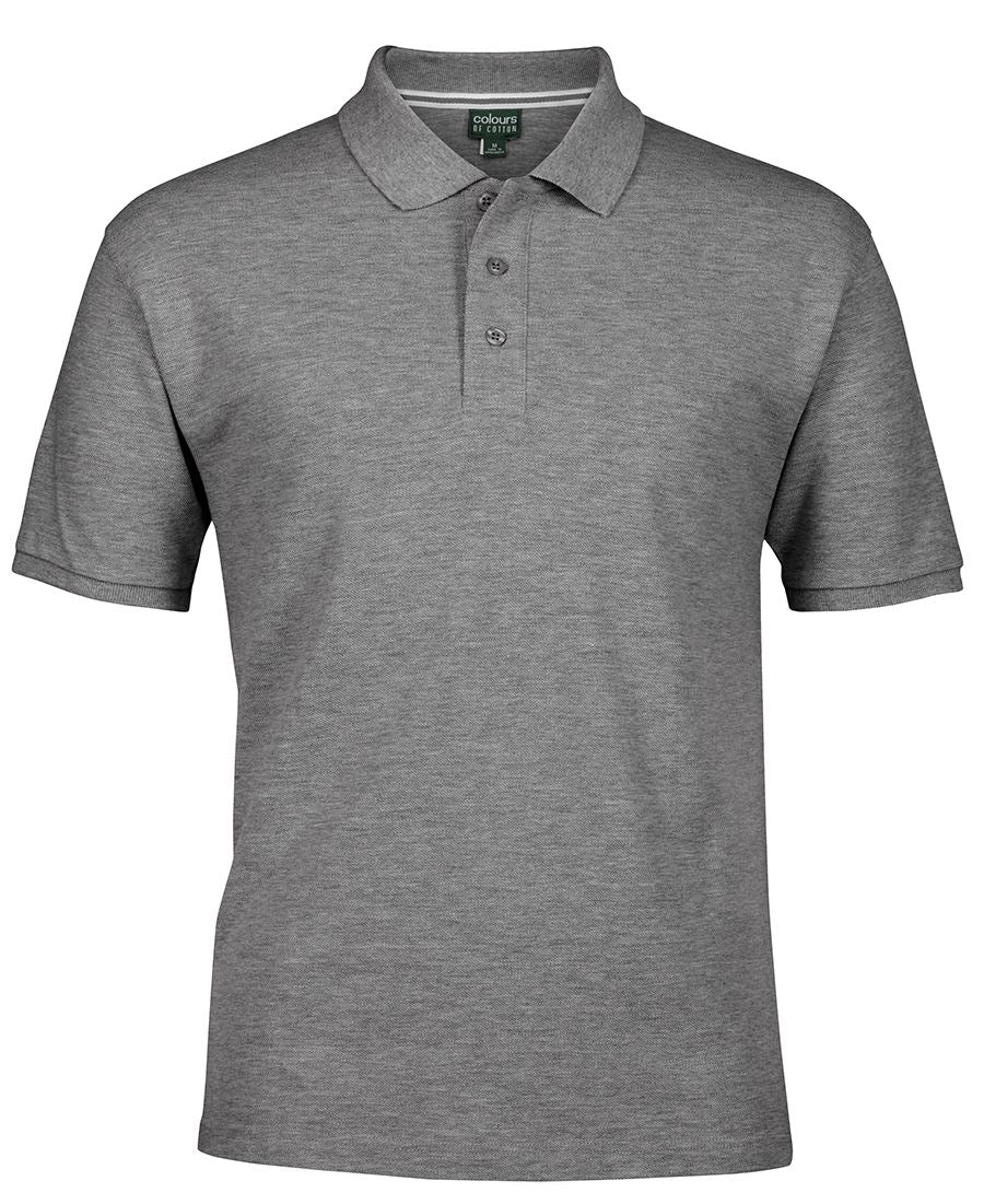 PIQUE POLO - GREY MARLE